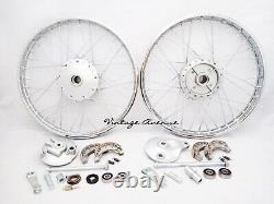 Honda Passport C70 1980-1983 Kit de rayons de moyeu de frein de jante de roue avant-arrière F6S+R4.1S