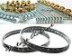 Honda St90 K0/k1/k2 '73 '74 '75 Jante Avant Arrière 2pcs + Ensemble De Rayons 72pcs (d)