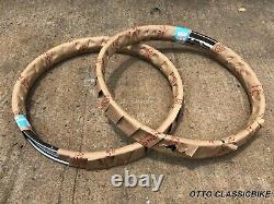 JANTE DE ROUE AVANT ET ARRIÈRE 2PCS & RAYON 72PCS Honda Dream 250 305 C77 CA77 C72 CA72