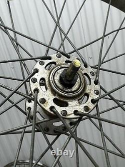 Jante / Roue arrière et avant de BMX à 36 rayons, modèle vintage robuste de 1980
