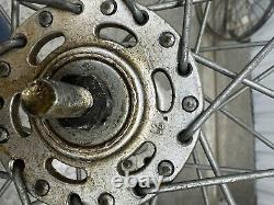 Jante / Roue arrière et avant de BMX à 36 rayons, modèle vintage robuste de 1980