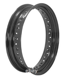 Jante avant arrière à rayons en goutte noirs 16 x 3,5 40 pour Harley 53040