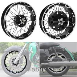 Jante de roue à rayons avant de 21'' et arrière de 18'' adaptée pour Harley Touring 2022-2025 avec ABS