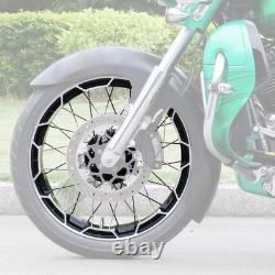 Jante de roue à rayons avant de 21'' et arrière de 18'' adaptée pour Harley Touring 2022-2025 avec ABS