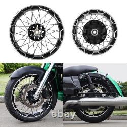 Jante de roue à rayons de 21'' avant et 18'' arrière compatible avec Harley Touring ABS 2022-2025 2024