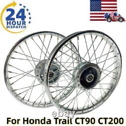 Jante de roue avant et arrière & moyeu & rayons pour Honda Ct90 Trail Ct 90 K0-k5 Ct200 Trail