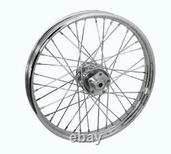 Jante de roue chromée à 40 rayons avant ou arrière de 16 x 3 pouces pour Harley de 1973 à 1984