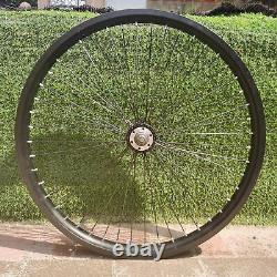 Jante de roue de bicyclette de 26 pouces 12G, jante de vélo à double paroi robuste avec rayons avant et arrière