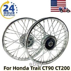 Jante de roue et moyeu et rayons avant arrière pour Honda CT90 Trail CT 90 K0-K5 CT200 Trail