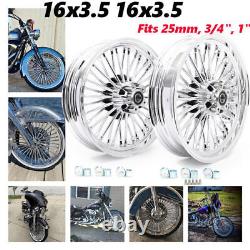 Jantes Roues Avant Arrière 16x3.5 Fat Spoke pour Harley Softail Slim FLSL 2012-2021