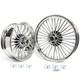 Jantes &agrave; Rayons &eacute;pais 21x3.5 Et 18x5.5 Avant Et Arri&egrave;re Pour Harley Softail Fatboy Deluxe