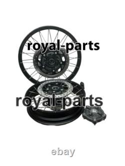 Jantes à rayons tubeless noires avant et arrière adaptées pour Royal Enfield Himalayan 450