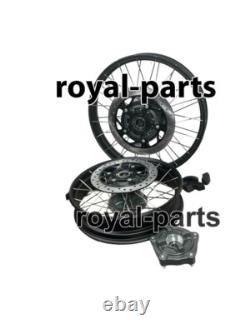Jantes à rayons tubeless noires avant et arrière adaptées pour Royal Enfield Himalayan 450