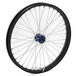 Jantes de roues avant et arrière à rayons 21/19 avec moyeux bleus pour Beta Explorer et Apollo RFN