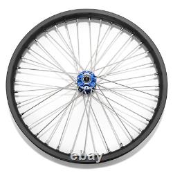 Jantes de roues avant et arrière à rayons 21/19 avec moyeux bleus pour Beta Explorer et Apollo RFN