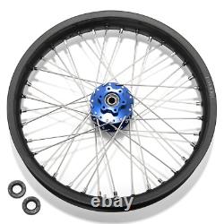 Jantes de roues avant et arrière à rayons 21/19 avec moyeux bleus pour Beta Explorer et Apollo RFN