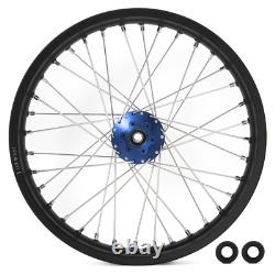 Jantes de roues avant et arrière à rayons 21/19 avec moyeux bleus pour Beta Explorer et Apollo RFN