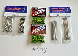 Jantes noires SM PRO HONDA CRF110 & kit de rayons Bulldog avant et arrière CRF BBR 100%