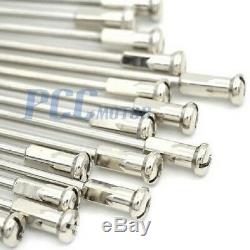 Jeu De 19 Mamelons De Rayons De Roue Arrière Kawasaki Kx125 / 250 Kx250f / 450f Kx500 H Ws12