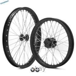 Jeu de Roues Jantes Moyeux Avant Arrière Rayonnées 21x1.6+18x2.15 pour Vélo Électrique Talaria Sting