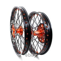 Jeu de jantes à rayons KKE 21 19 MX adapté pour KTM 125-530CC 2003-2024 EXC EXCF SX SXF
