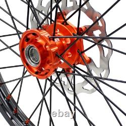 Jeu de jantes à rayons KKE 21 19 MX adapté pour KTM 125-530CC 2003-2024 EXC EXCF SX SXF