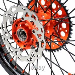 Jeu de jantes à rayons KKE 21 19 MX adapté pour KTM 125-530CC 2003-2024 EXC EXCF SX SXF