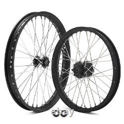 Jeu de jantes et moyeux avant et arrière à rayons 21 / 19 pour vélo électrique Talaria Sting