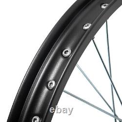 Jeu de jantes et moyeux avant et arrière à rayons 21 / 19 pour vélo électrique Talaria Sting
