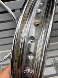 Jeu de jantes et rayons avant et arrière Honda CRF125F 2022, inutilisé