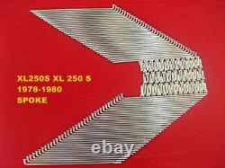 Jeu de rayons avant et arrière pour HONDA XL250S 1978-1980, 72 pièces, JAPAN