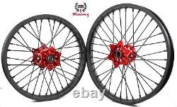 Jeu de roues CNC complet 21/19 Gas Gas MC EX EC 125 250 350 450 2021-24