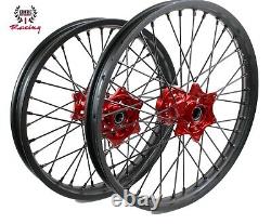 Jeu de roues CNC complet 21/19 Gas Gas MC EX EC 125 250 350 450 2021-24