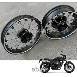Jeu de roues à 19 rayons Diabolus avant et arrière compatible avec Honda CL300 CL500 2023 2025
