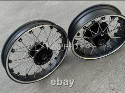 Jeu de roues à 19 rayons Diabolus avant et arrière compatible avec Honda CL300 CL500 2023 2025