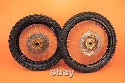 Jeu de roues avant et arrière TUSK Impact pour RMZ450 RMZ 450 de 2005 à 2021, moyeu, jante, rayons, pneu