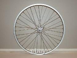 Jeu de roues avant et arrière de vélo en alliage 26x1.75 14g 36 rayons essieu 3/8 moyeu libre argent