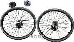 Jeu de roues de vélo Autes 20 rayons avant et arrière jante 12G lourde double paroi