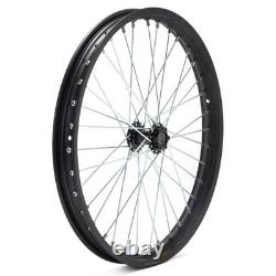Jeu de roues, jantes, moyeux et rayons avant et arrière de 21 pouces et 19 pouces pour vélo électrique