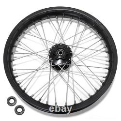 Jeu de roues, jantes, moyeux et rayons avant et arrière de 21 pouces et 19 pouces pour vélo électrique