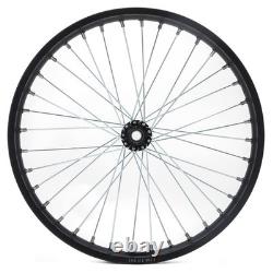 Jeu de roues, jantes, moyeux et rayons avant et arrière de 21 pouces et 19 pouces pour vélo électrique