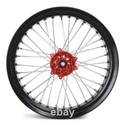 Jeux de roues de supermoto Honda CRF250L 2013-2020, jantes 17 3.5/4.25, moyeu rouge