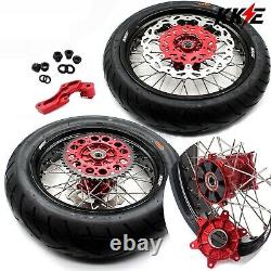 KKE 17 CUSH Roues Pneus Pour Honda XR650L 1993-2024 Jeu de Jantes Supermoto