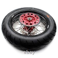 KKE 17 CUSH Roues Pneus Pour Honda XR650L 1993-2024 Jeu de Jantes Supermoto
