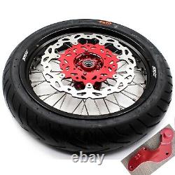 KKE 17 CUSH Roues Pneus Pour Honda XR650L 1993-2024 Jeu de Jantes Supermoto