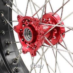 KKE 17 CUSH Roues Pneus Pour Honda XR650L 1993-2024 Jeu de Jantes Supermoto