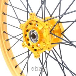 KKE 21/19 Roue à rayons pour Suzuki RM125 2007 RM250 2008 Motos Jantes OR