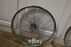 Lowrider Fan Style Cruiser Bicyclette 20x1,75 72 Rayons Chrome Jantes Coaster