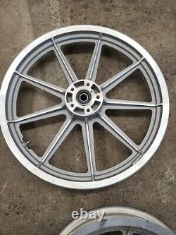 Mag Roues 86-99 Fxr Harley Cast 9 Neuf Spoke Front 19 Arrière 16 Rims Clean