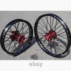 Moyeu de roue, rayons Kawasaki KLX230, taille de jante 21/18, Racing Boy avant 1.60, arrière 2.15